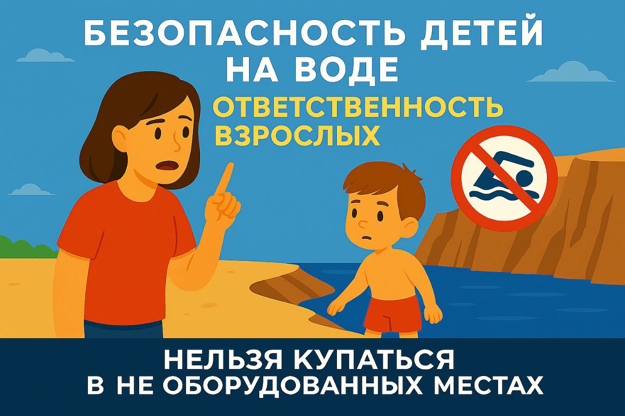 Безопасность детей на воде — важная обязанность взрослых.